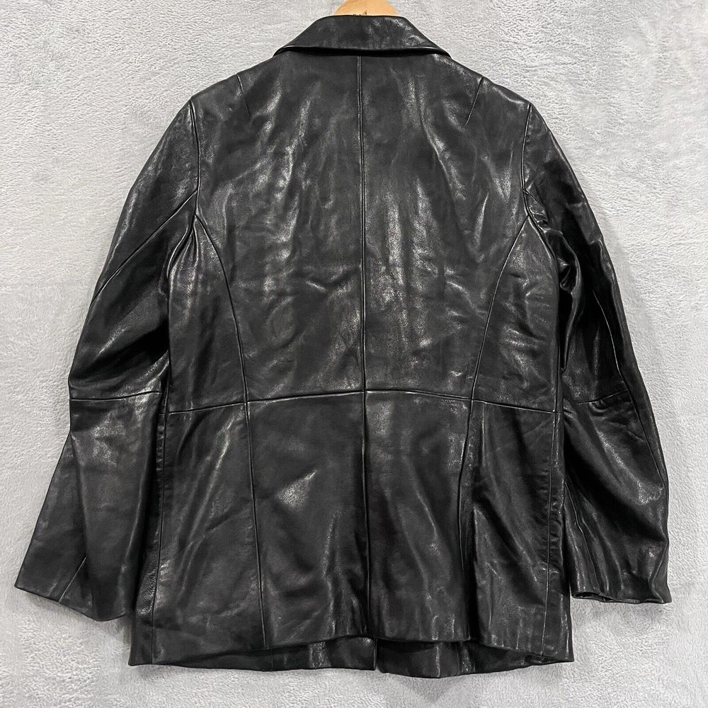 GREAT NORTHWEST VTG Italian Lambskin Leather Jacket‎ Womens Large 90s - Picture 2 of 12
